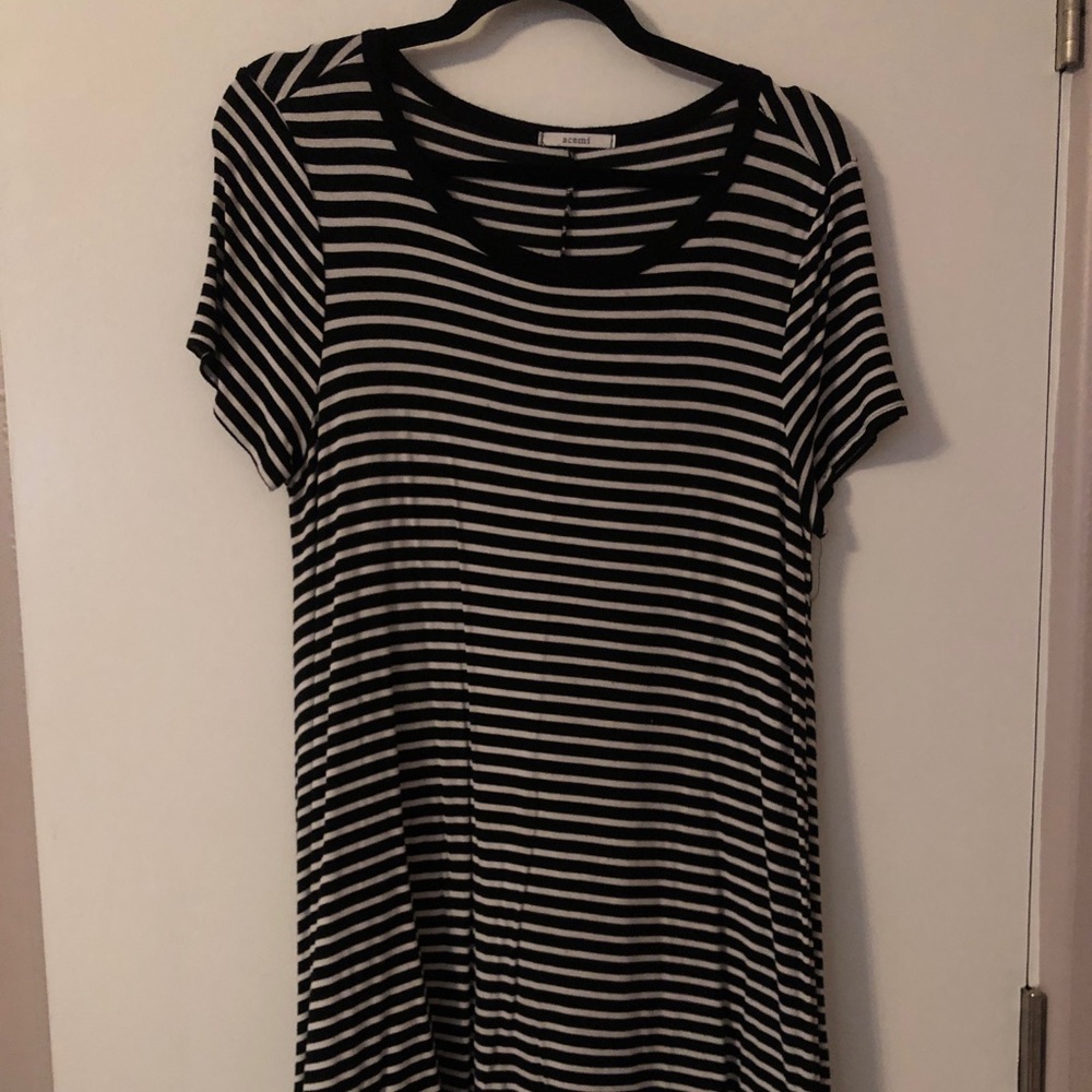 Striped t shirt dress